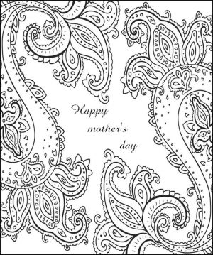 Mother’s Day Coloring Pages for Adults Printable – 64781