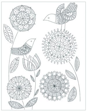 Mother’s Day Printable Coloring Pages for Adults – 01291