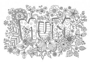 Mother’s Day Printable Coloring Pages for Adults – 75011