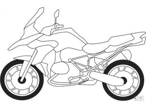 Motorcycle Coloring Pages BMW Adventure Bike