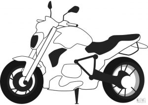 Motorcycle Coloring Pages BMW Streetfighter Bike