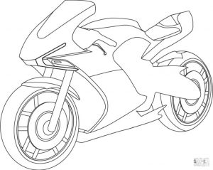 Motorcycle Coloring Pages Cool Sport Bike