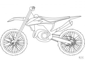 Motorcycle Coloring Pages Dirt Bike