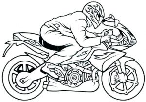 Motorcycle Coloring Pages Fast Sport Bike