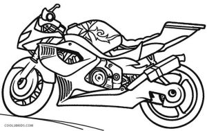 Motorcycle Coloring Pages Free to Print