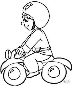 Motorcycle Coloring Pages Simple Motorcycle Drawing for Preschoolers
