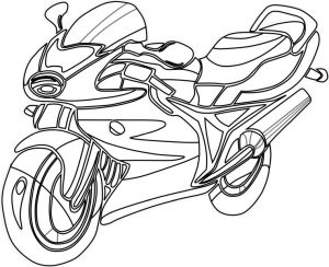 Motorcycle Coloring Pages Sport Bike to Print