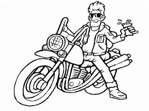 Motorcycle Coloring Pages for Boys
