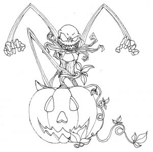 Nightmare Before Christmas Coloring Pages Free vgb2