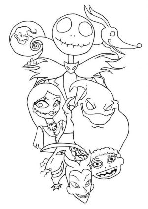 Nightmare Before Christmas Coloring Pages Halloween ijb8