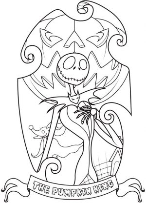 Nightmare Before Christmas Coloring Pages Halloween uhv9
