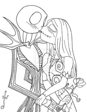 Nightmare Before Christmas Coloring Pages Halloween ygc0