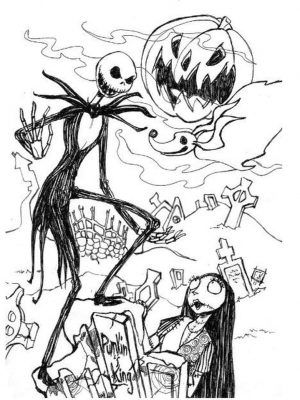 Nightmare Before Christmas Coloring Pages Hard 8rew
