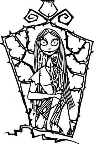 Nightmare Before Christmas Coloring Pages Printable sef7