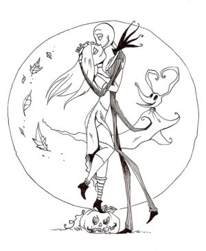 Nightmare Before Christmas Coloring Pages Printable zsc9