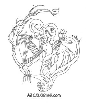 Nightmare Before Christmas Coloring Pages for Grown Ups 1qaz