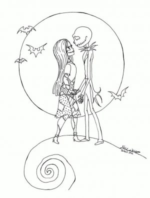 Nightmare Before Christmas Coloring Pages for Grown Ups 2wsx