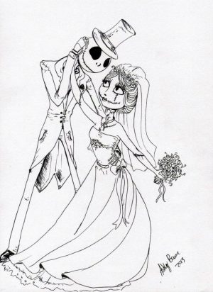 Nightmare Before Christmas Coloring Pages for Grown Ups 3edc