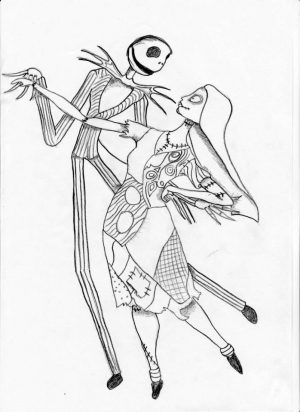 Nightmare Before Christmas Coloring Pages for Grown Ups 4rfv