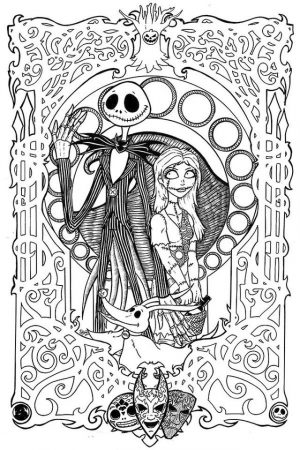 Nightmare Before Christmas Coloring Pages fth5
