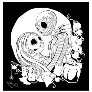 Nightmare Before Christmas Coloring Pages jil2