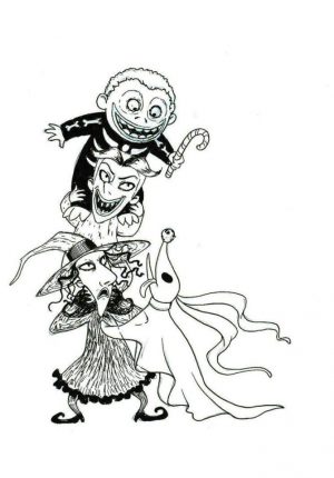 Nightmare Before Christmas Coloring Pages to Print 5nbv