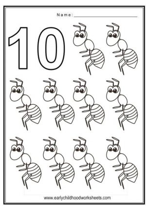 Number 10 Coloring Page – 10t10