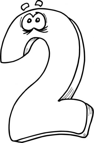 Number 2 Coloring Page – 2r342