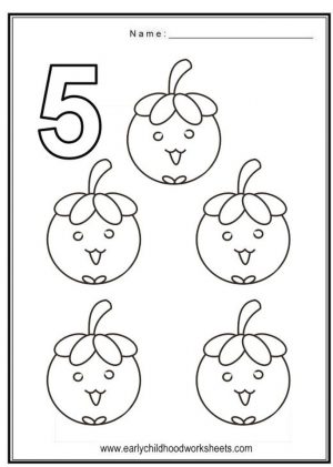 Number 5 Coloring Page – 562s5