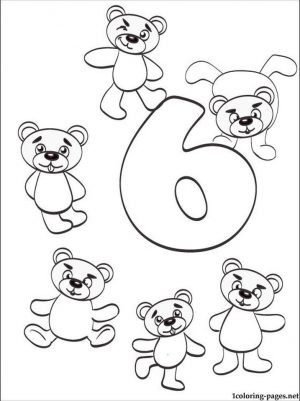 Number 6 Coloring Page – 686s6