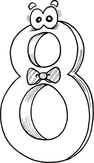 Number 8 Coloring Page – 8g858
