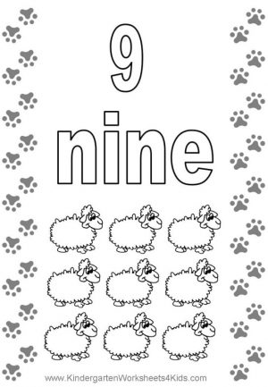 Number 9 Coloring Page – 9s949