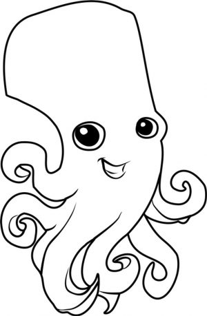 Octopus Animal Jam Coloring Pages Free for Kids 5oct