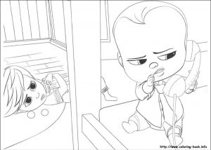 Online Boss Baby Coloring Pages for Kids – 80431