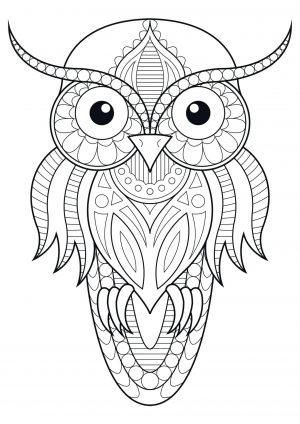 Owl Adult Coloring Pages 1sp4