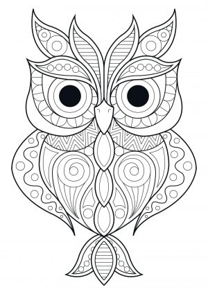 Owl Adult Coloring Pages 2pl5