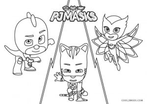 PJ Masks Coloring Pages Black and White PJ Masks Coming to Get You