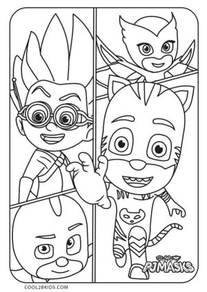 PJ Masks Coloring Pages Black and White Rome Does Not Look Like a Bad Guy
