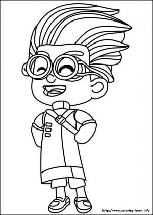 PJ Masks Coloring Pages Free Printable Romeo Laughing Out Loud