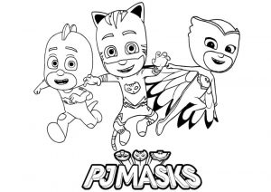 PJ Masks Coloring Pages Printable Three Best Friends