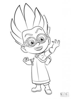 PJ Masks Coloring Pages Romeo the Genius