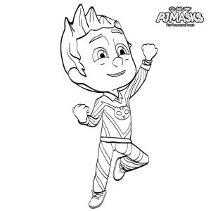 PJ Masks Coloring Pages to Print Catboy Unmasked