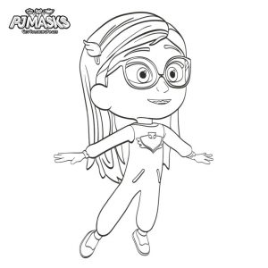 PJ Masks Coloring Pages to Print Owlette Is Just a Little Girl