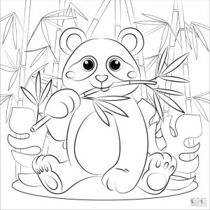 Panda Coloring Pages for Kids
