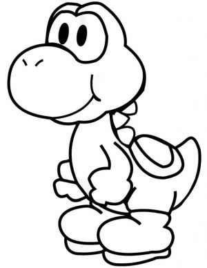 Paper Yoshi Coloring Pages kjb6