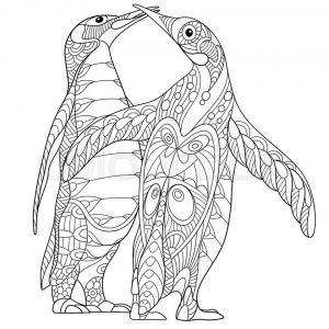 Penguin Coloring Pages for Adults to Print Out – 77318