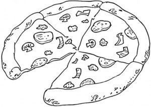 Pizza Coloring Pages Italian Pizza