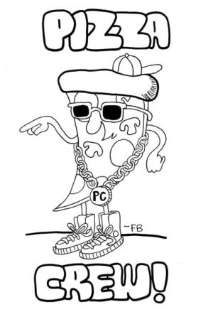 Pizza Coloring Pages Pizza Cartoon