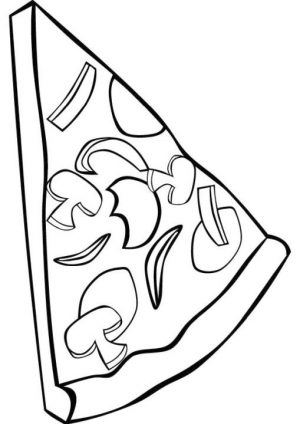 Pizza Coloring Pages Pizza Slice