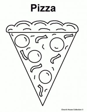 Pizza Toppings Coloring Pages Easy Pizza Printable
